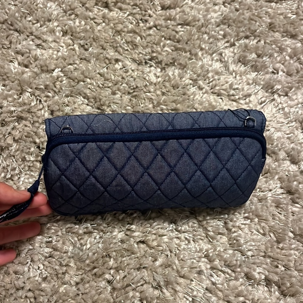 Vera Bradley Quilted Navy Wallet - Picture 4 of 5